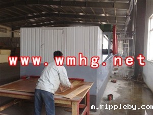 Wood veneer dryer